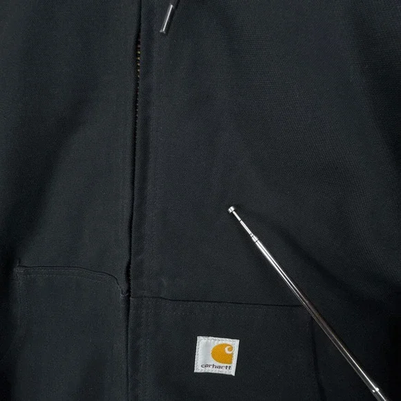 Carhartt Active Jacket Quilt Lined Mens 2XL J140‎ BLK Black NOS NWT - Picture 13 of 14